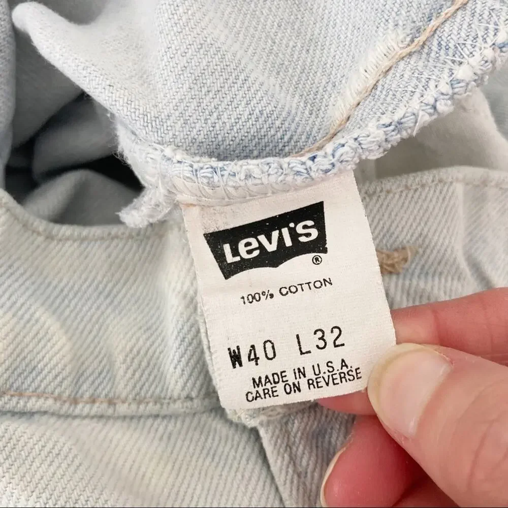 Vintage Levis 550 Orange Tab Straight Leg Jeans Made in USA